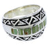 Turquoise Inlay Sterling Silver Jewelry Ring Size 4-3/4 WX35924